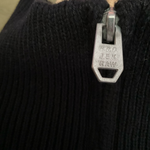 Projek Raw Ribbed Knit Quarter Zip Sweater - Picture 4 of 6